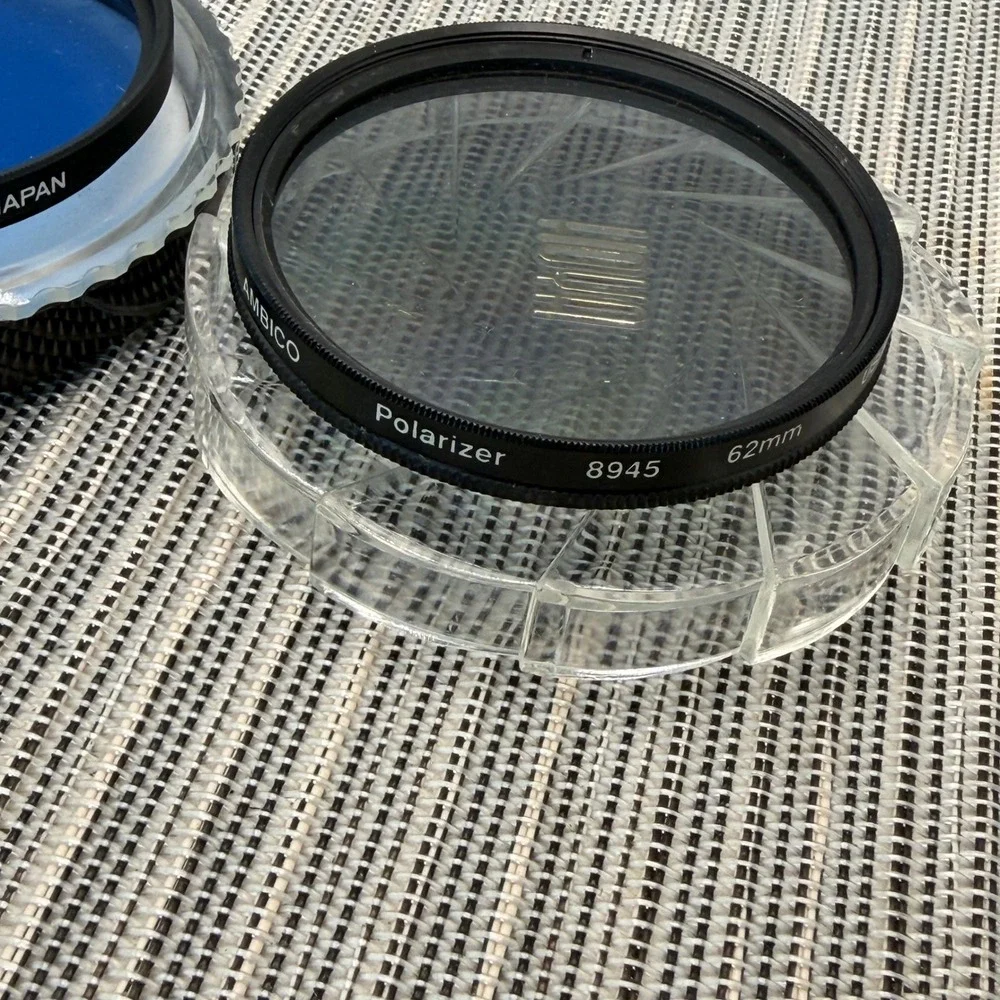 Hoya HMC 80A Blue Conversion & Ambico Polarizer 8945 Camera Lens Filters‎ 62mm